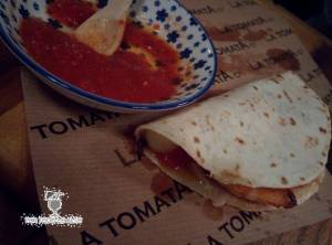 Quesadillas de langostinos y champiñón, exquisitas